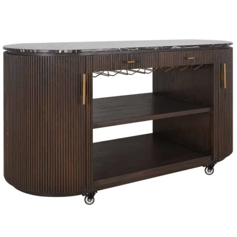 Moretti Buffet-cabinet - Oak Veneer Dark Brown